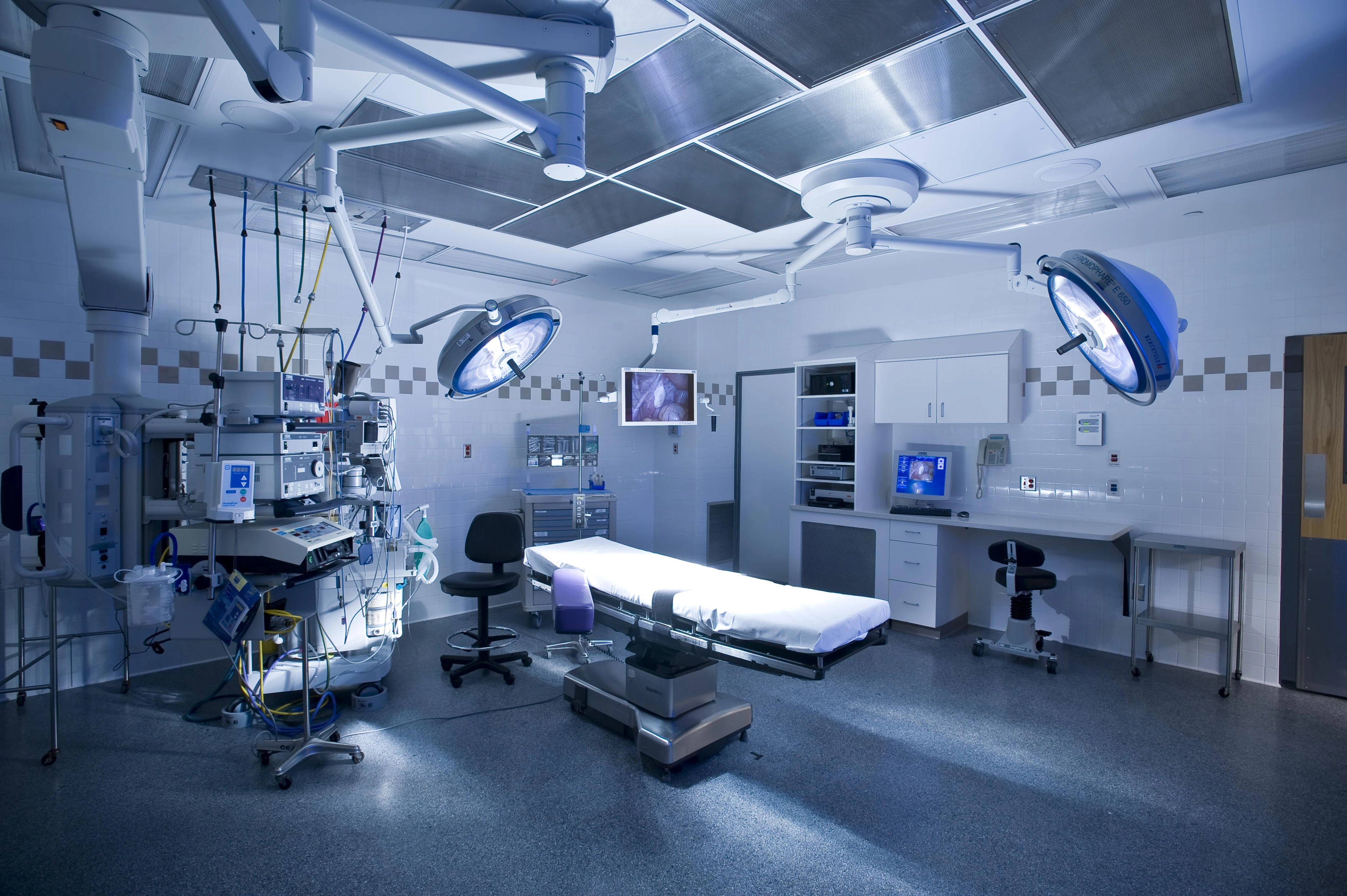 Operating room with modern equipment